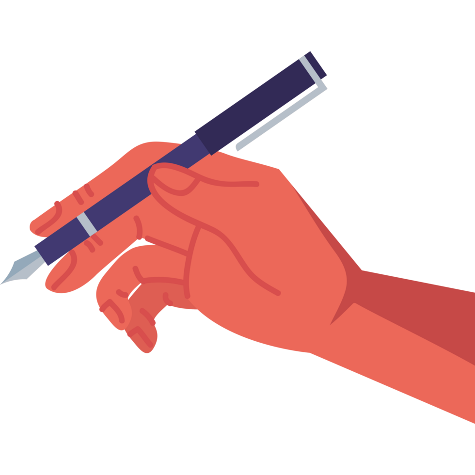 hand writing with pen png