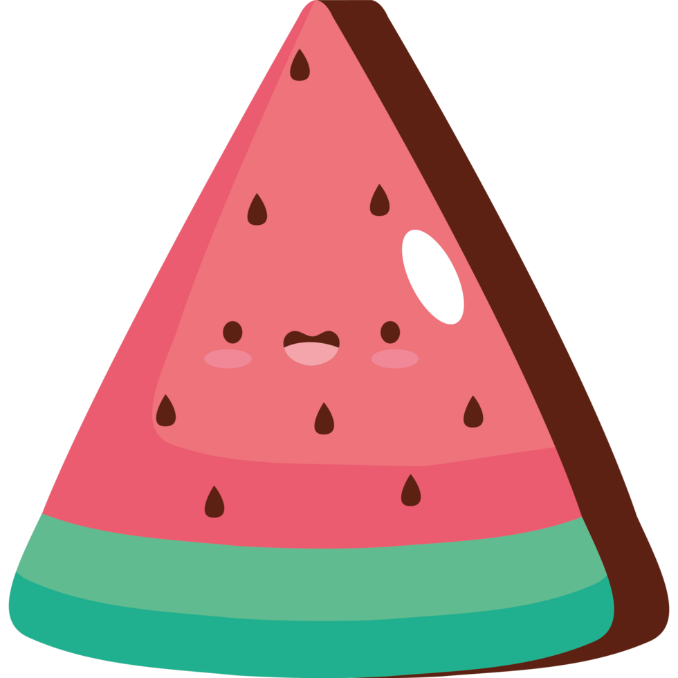 Wassermelone Aufkleber retro Stil png