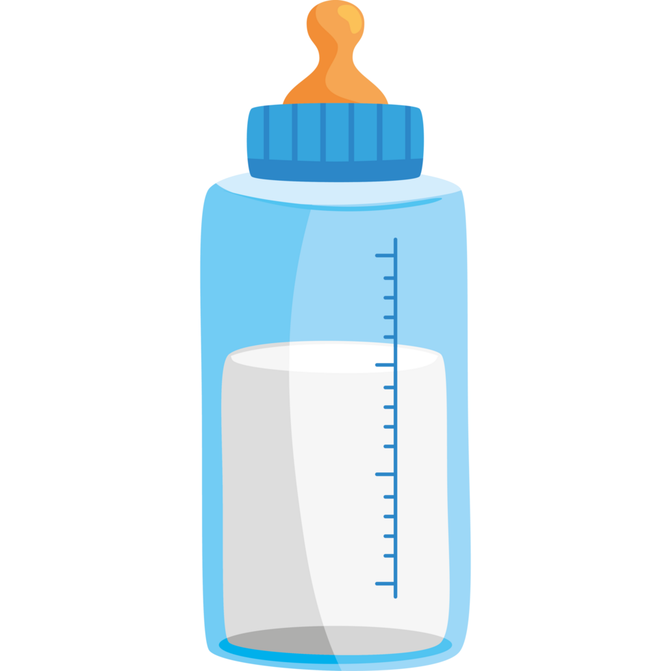 blue milk bottle baby png