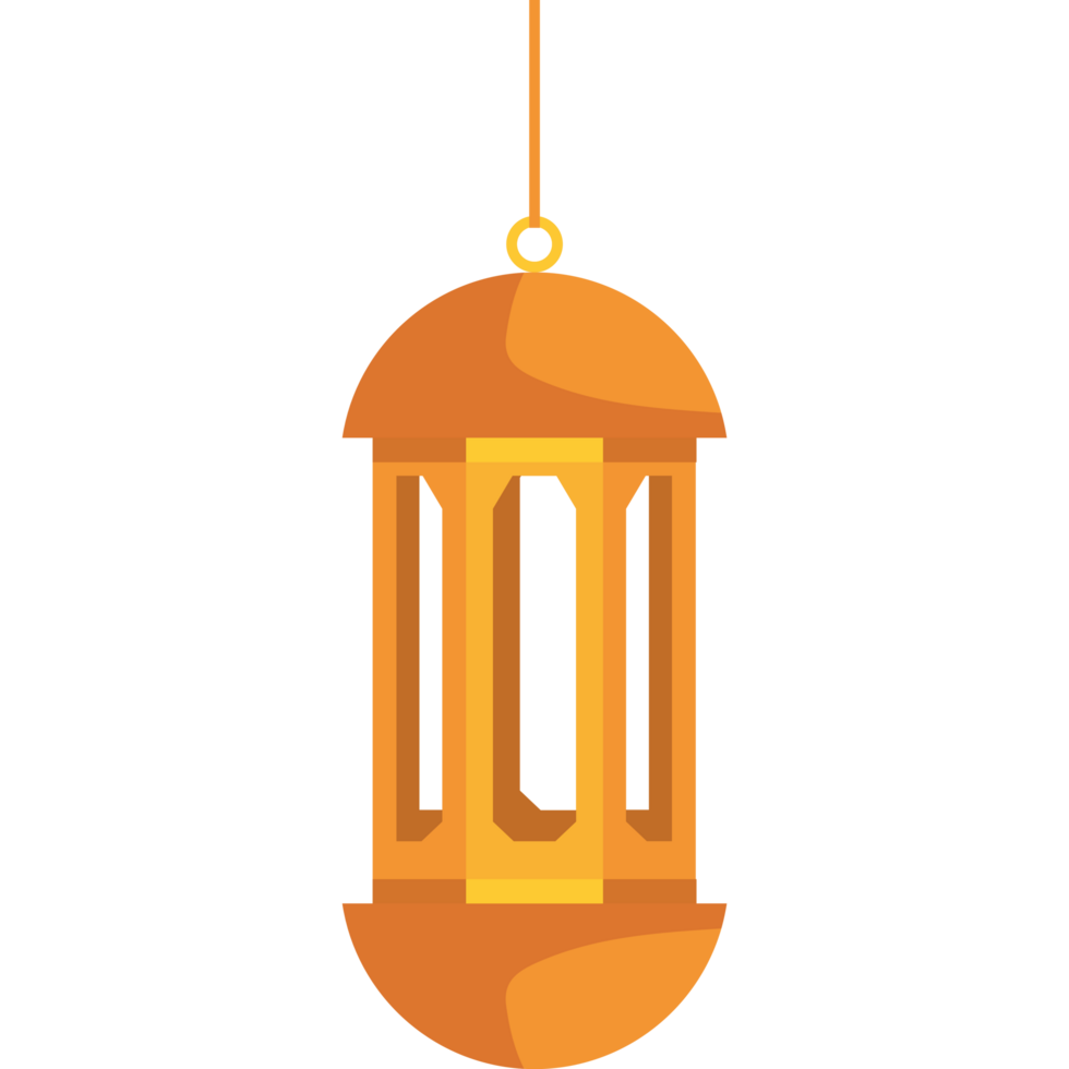 golden arabic lantern png