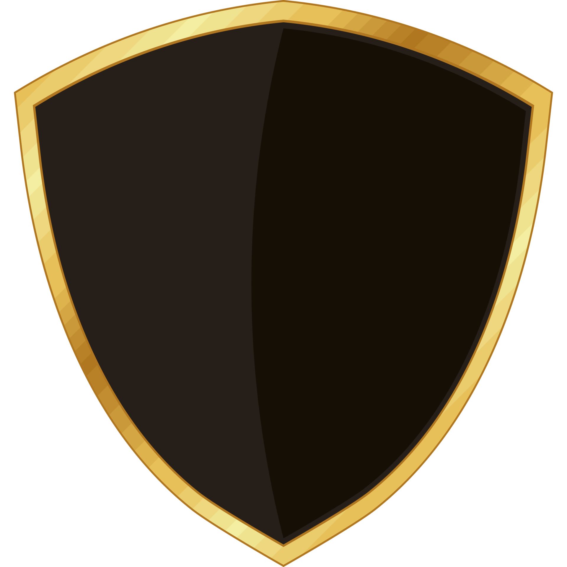 classic golden shield 24090591 PNG