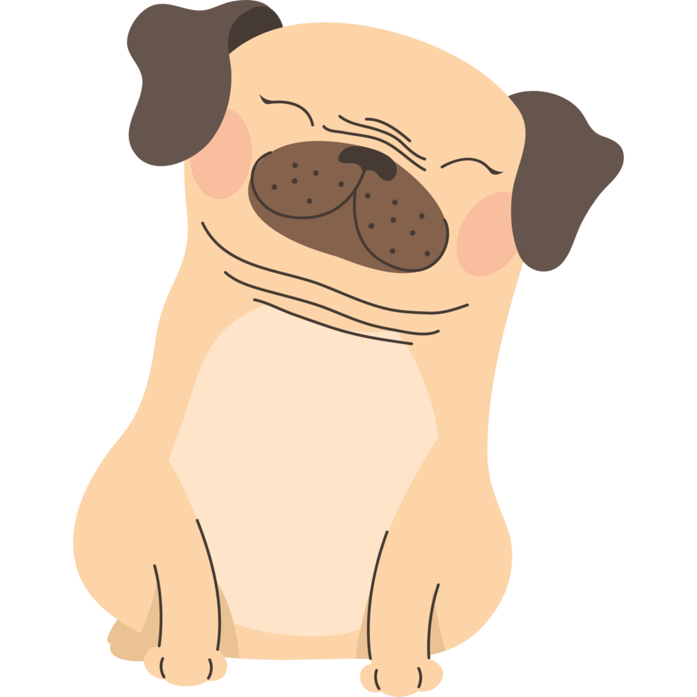 cute dog mascot png