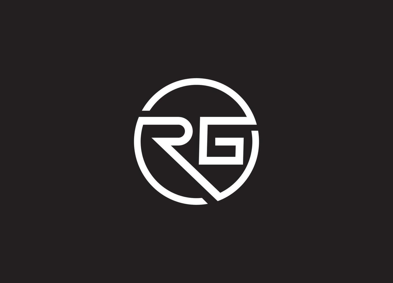 RG initial letter logo design and company logo 24090716 Vector Art at ...