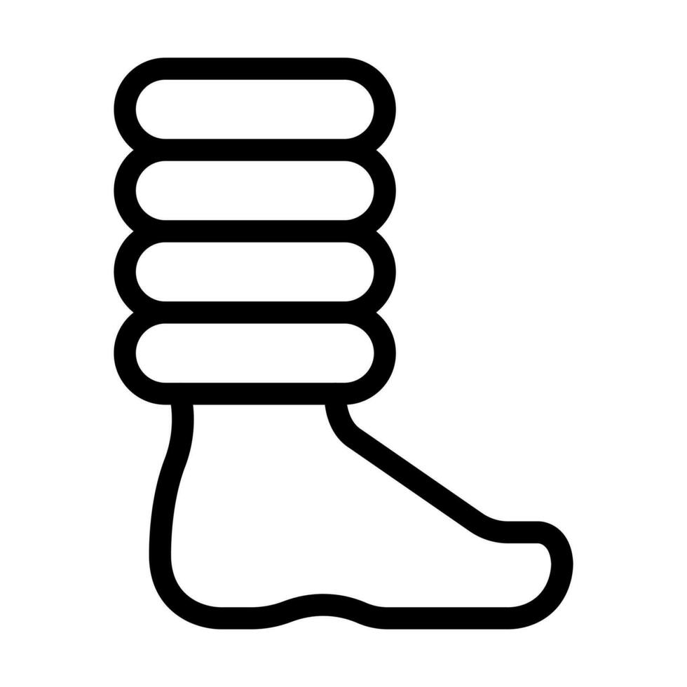 Leg Warmer Icon Design vector