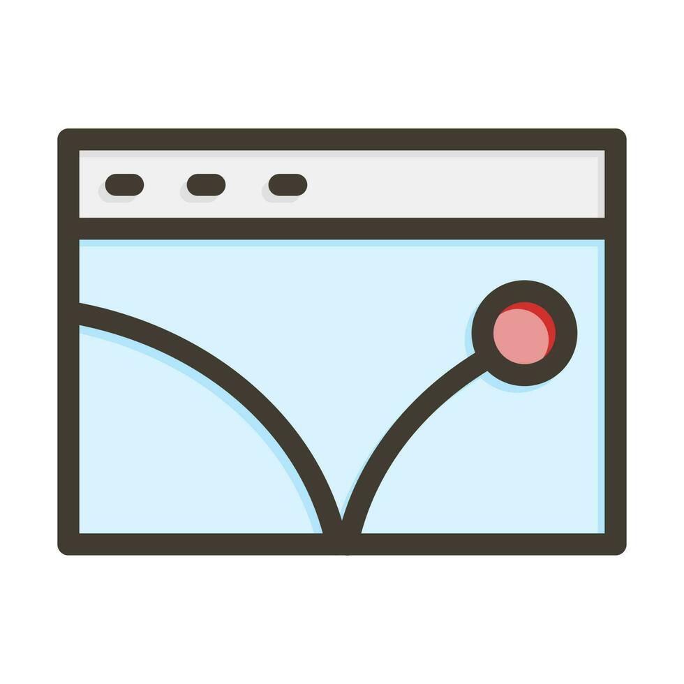 Bounce Rate Vector Thick Line Filled Colors Icon Design