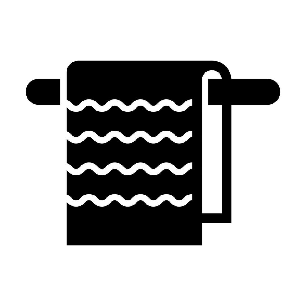 Towel Vector Glyph Icon Design