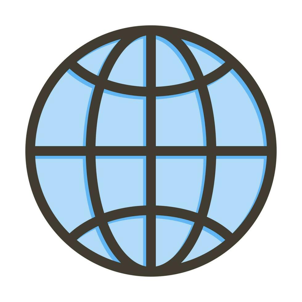 Website Vector Thick Line Filled Colors Icon Design