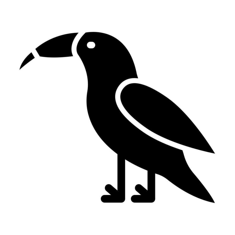 Toucan Vector Glyph Icon Design