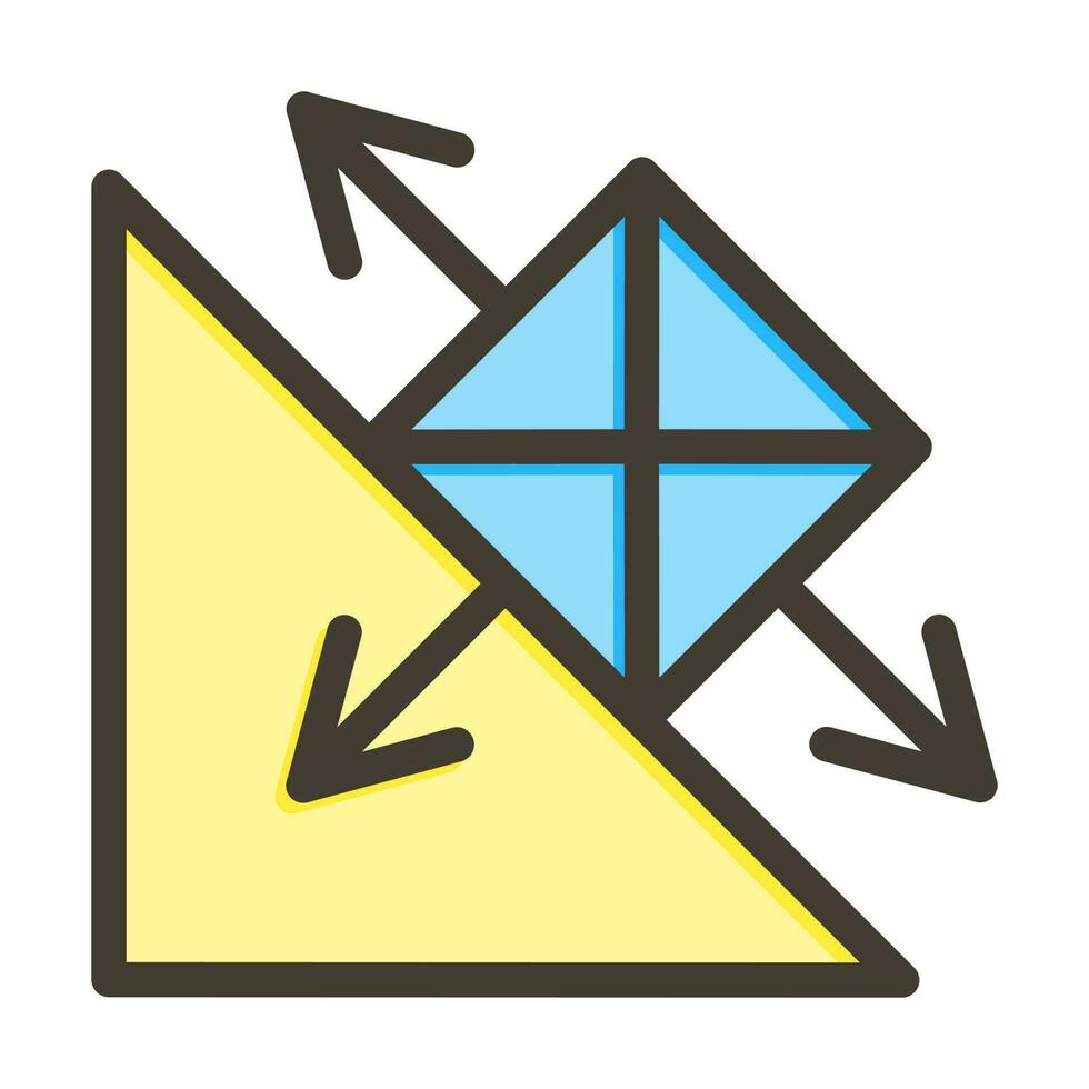 Friction Vector Thick Line Filled Colors Icon Design