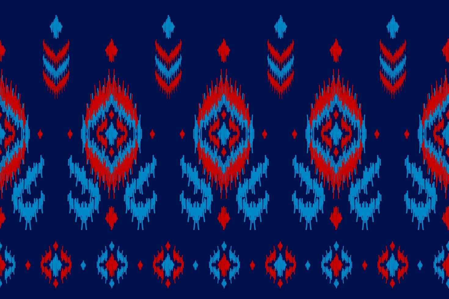 Abstract ethnic ikat art. Seamless pattern in tribal. Aztec geometric ornament print. vector