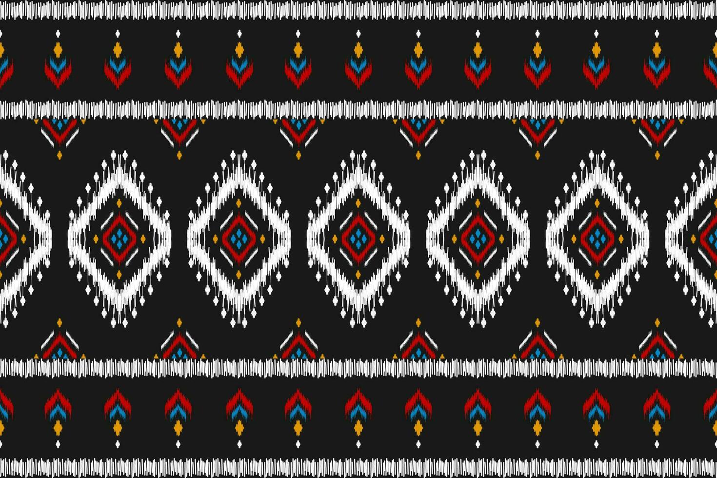 alfombra étnica patrón ikat art. patrón geométrico étnico ikat sin costuras en tribal. estilo mexicano vector