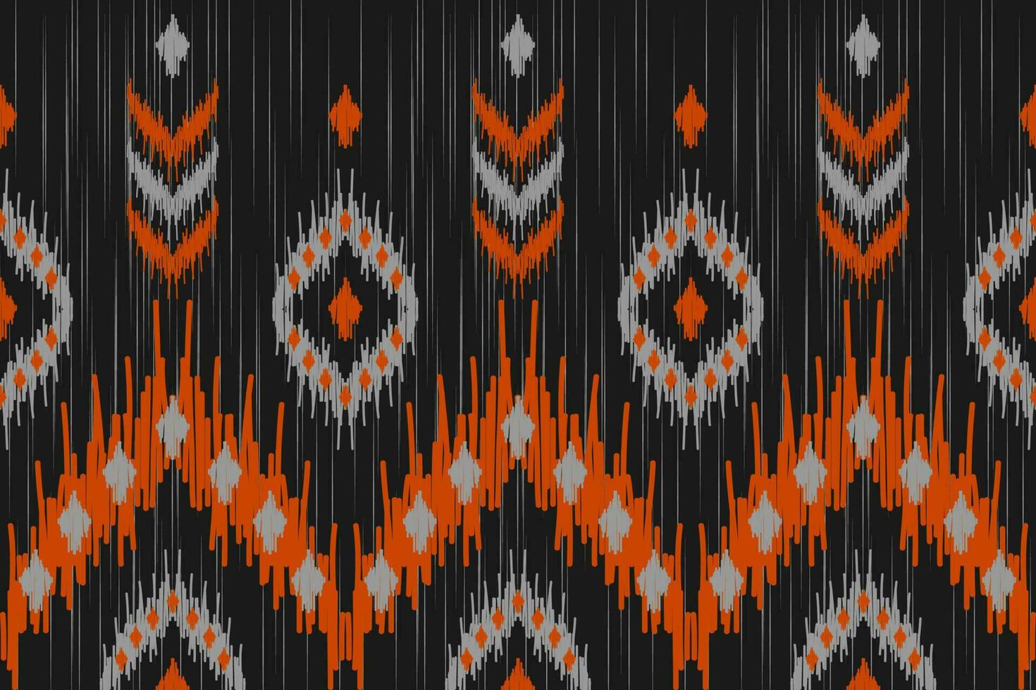 Ethnic ikat seamless pattern in tribal. American, Mexican style. Aztec geometric ornament print. vector