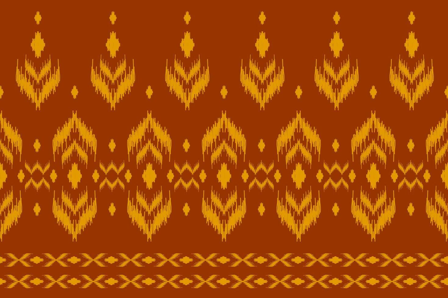 étnico ikat sin costura modelo tradicional. naranja alfombra tribal modelo Arte. americano, mexicano estilo. vector