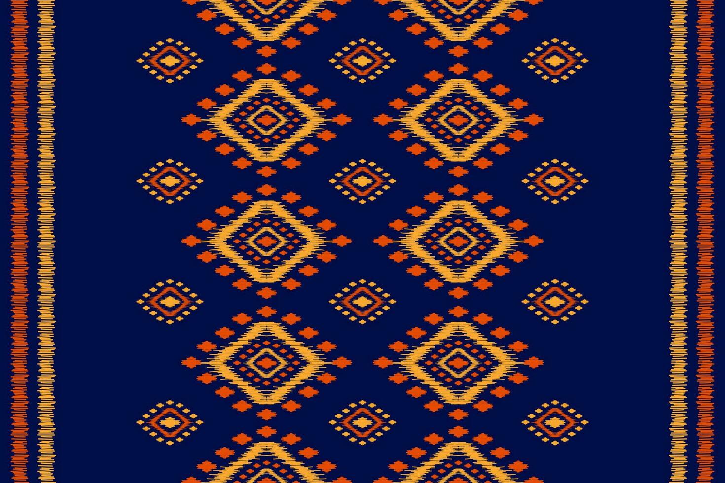 Carpet ethnic tribal pattern art. Ethnic ikat seamless pattern. American, Mexican style. vector