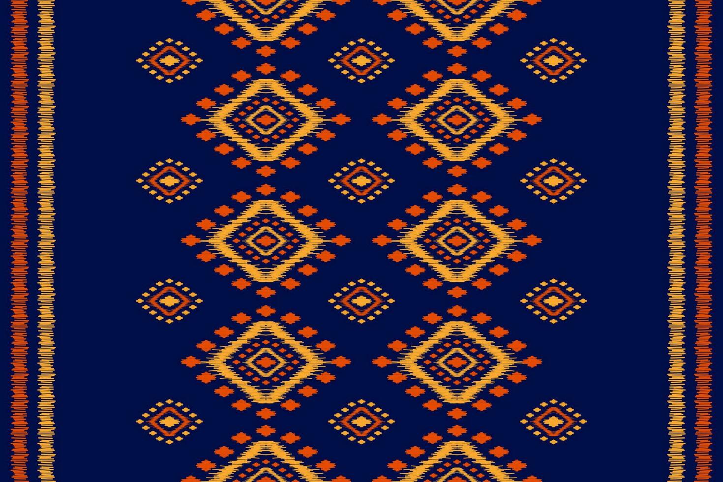 arte de patrón tribal étnico de alfombras. patrón étnico ikat sin fisuras. estilo americano, mexicano. vector