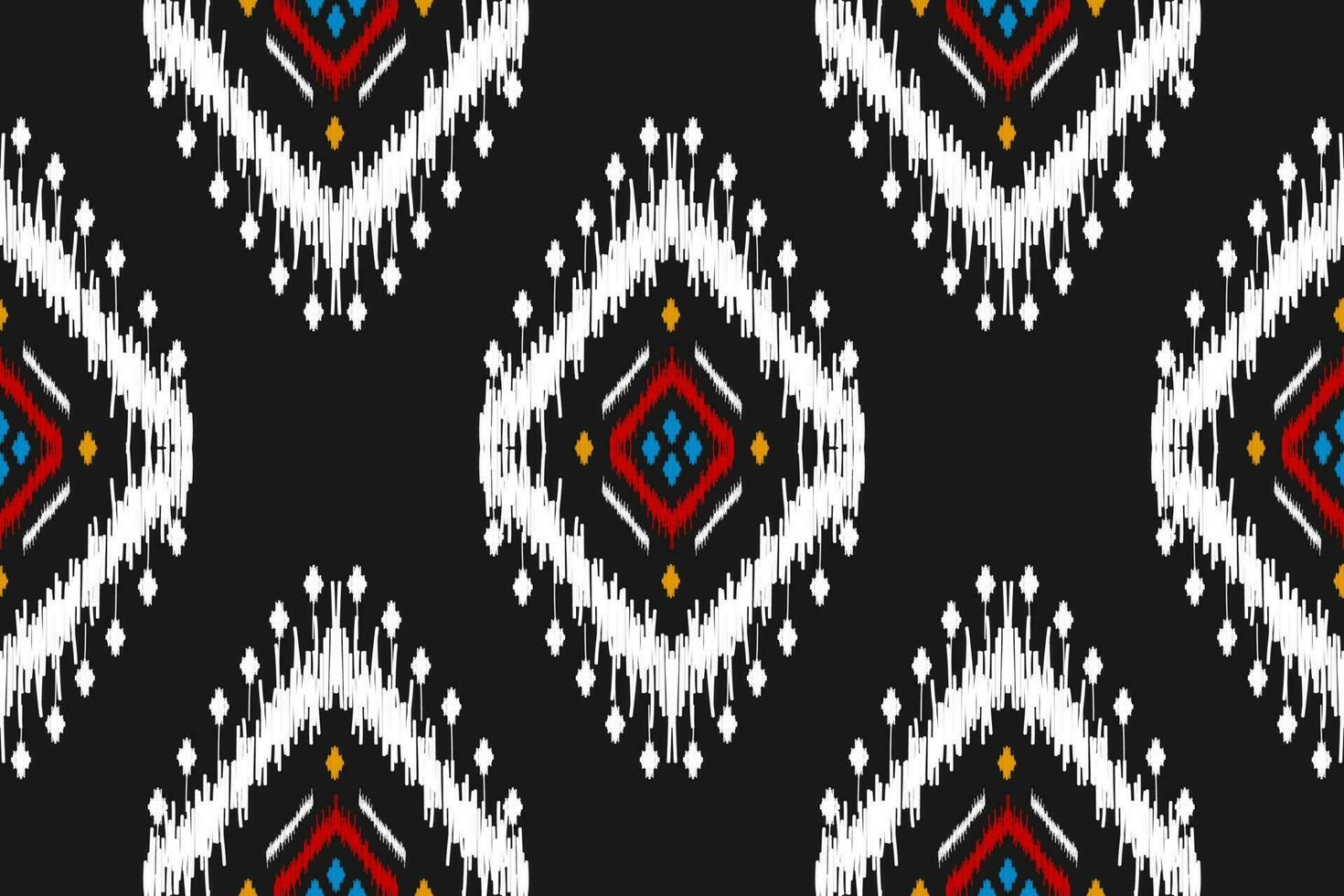 Ethnic ikat seamless pattern in tribal. American, Mexican style. Aztec geometric ornament print. vector