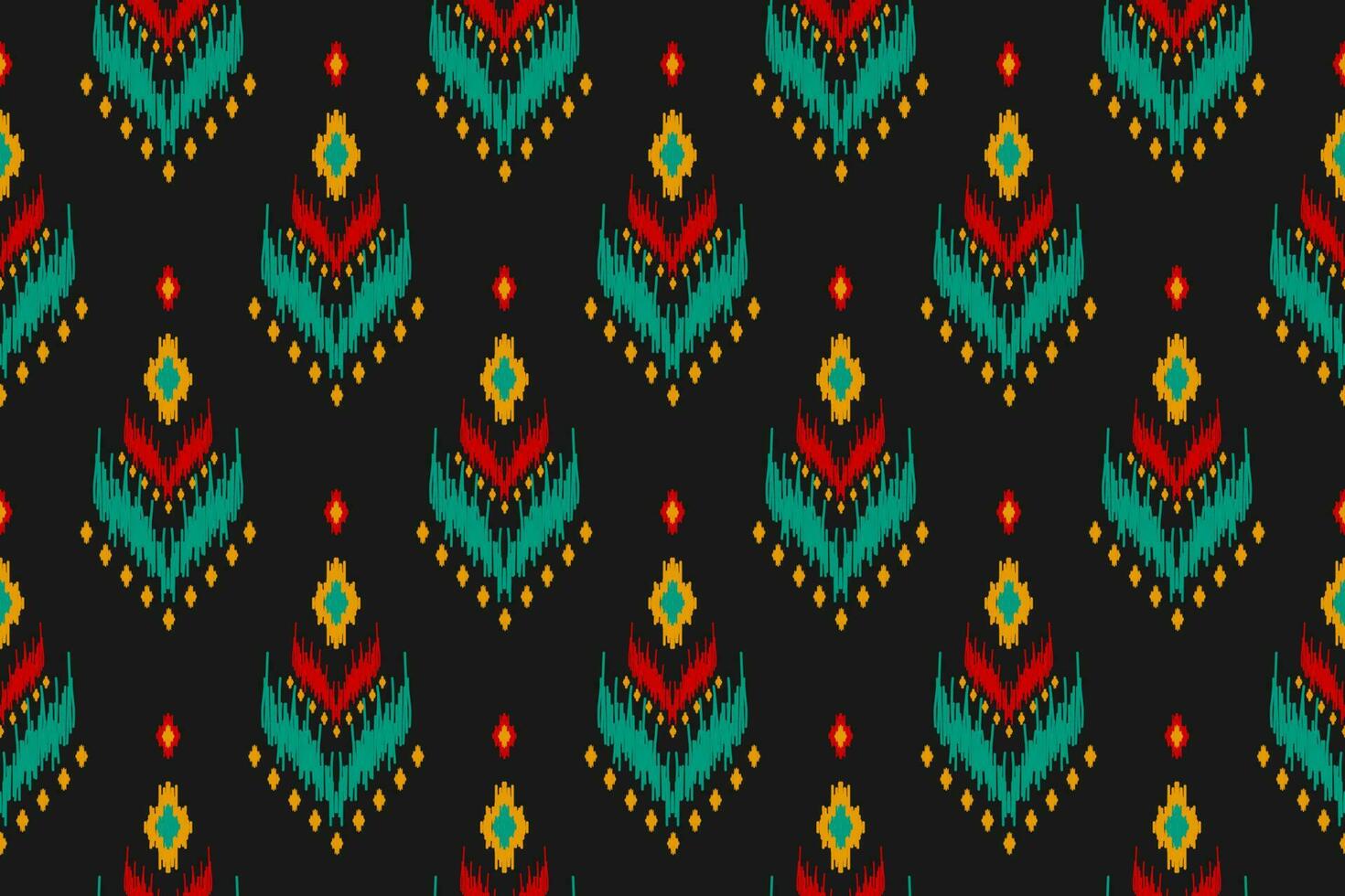 Ethnic ikat seamless pattern in tribal. American, Mexican style. Aztec geometric ornament print. vector