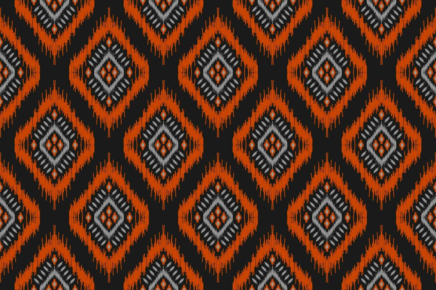 Abstract ethnic ikat background. Ethnic seamless pattern in tribal. Fabric Mexican style. vector