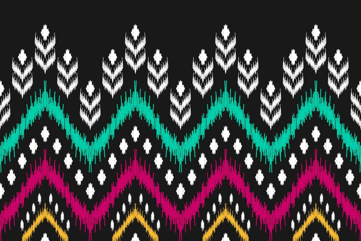 Abstract ethnic pattern art. Ikat seamless pattern traditional. American, Mexican style. vector