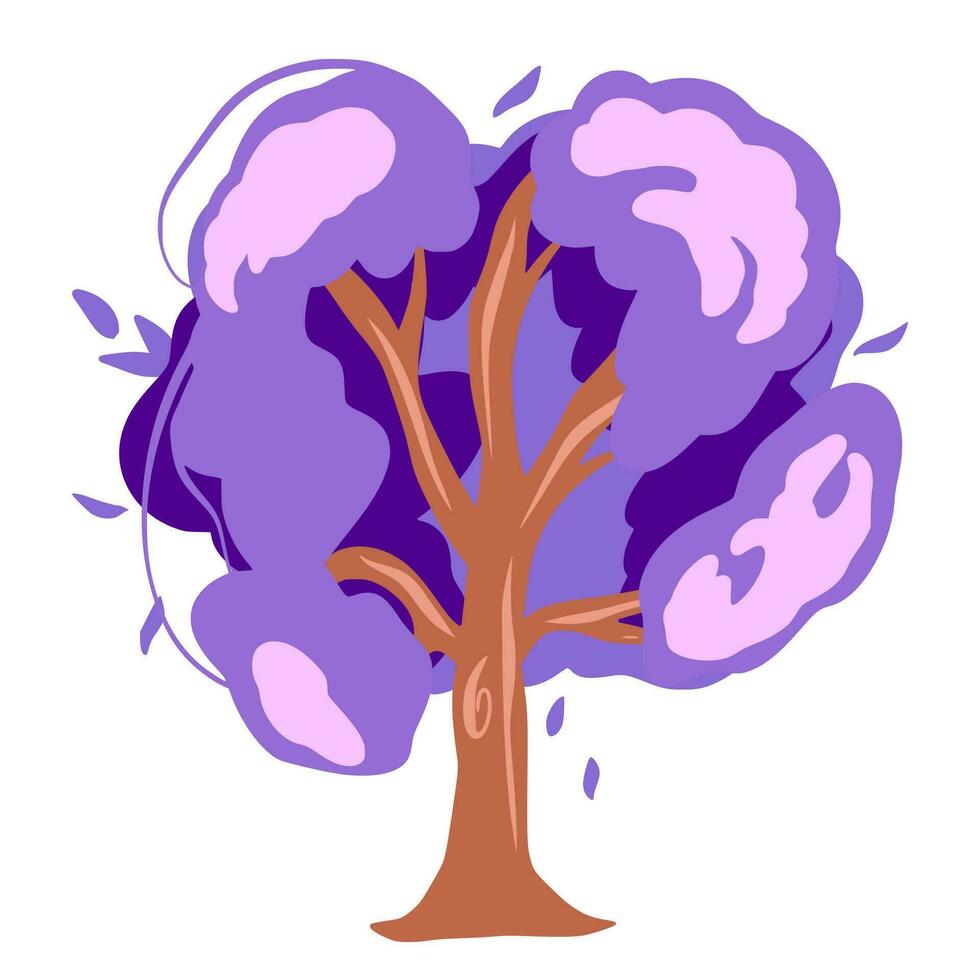 Tree illustration cute art vector