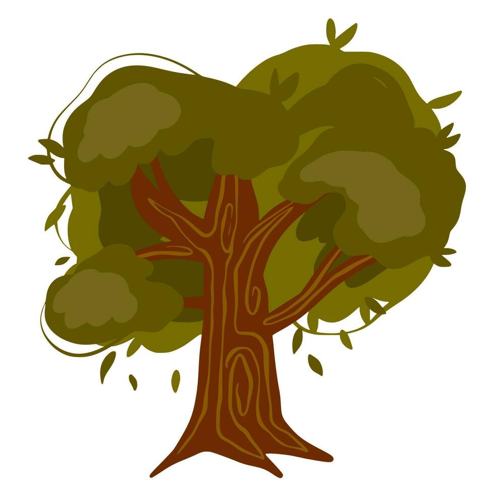 Tree illustration cute art vector