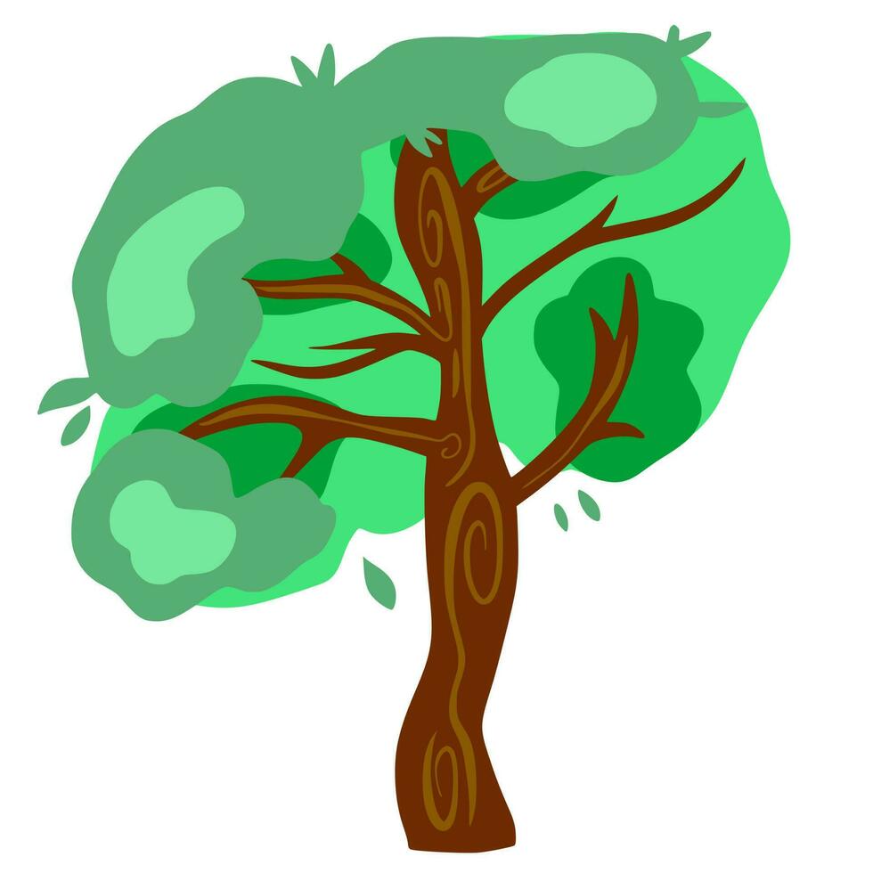 Tree illustration cute art vector