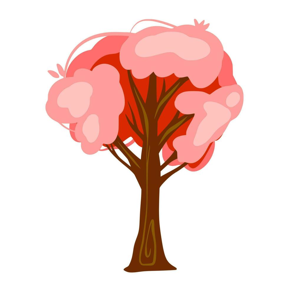 Tree illustration cute art vector