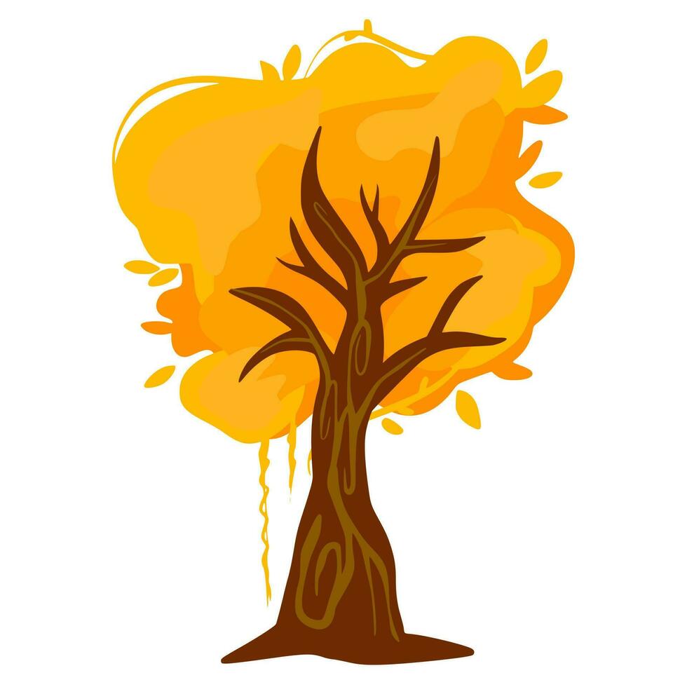 Tree illustration cute art vector