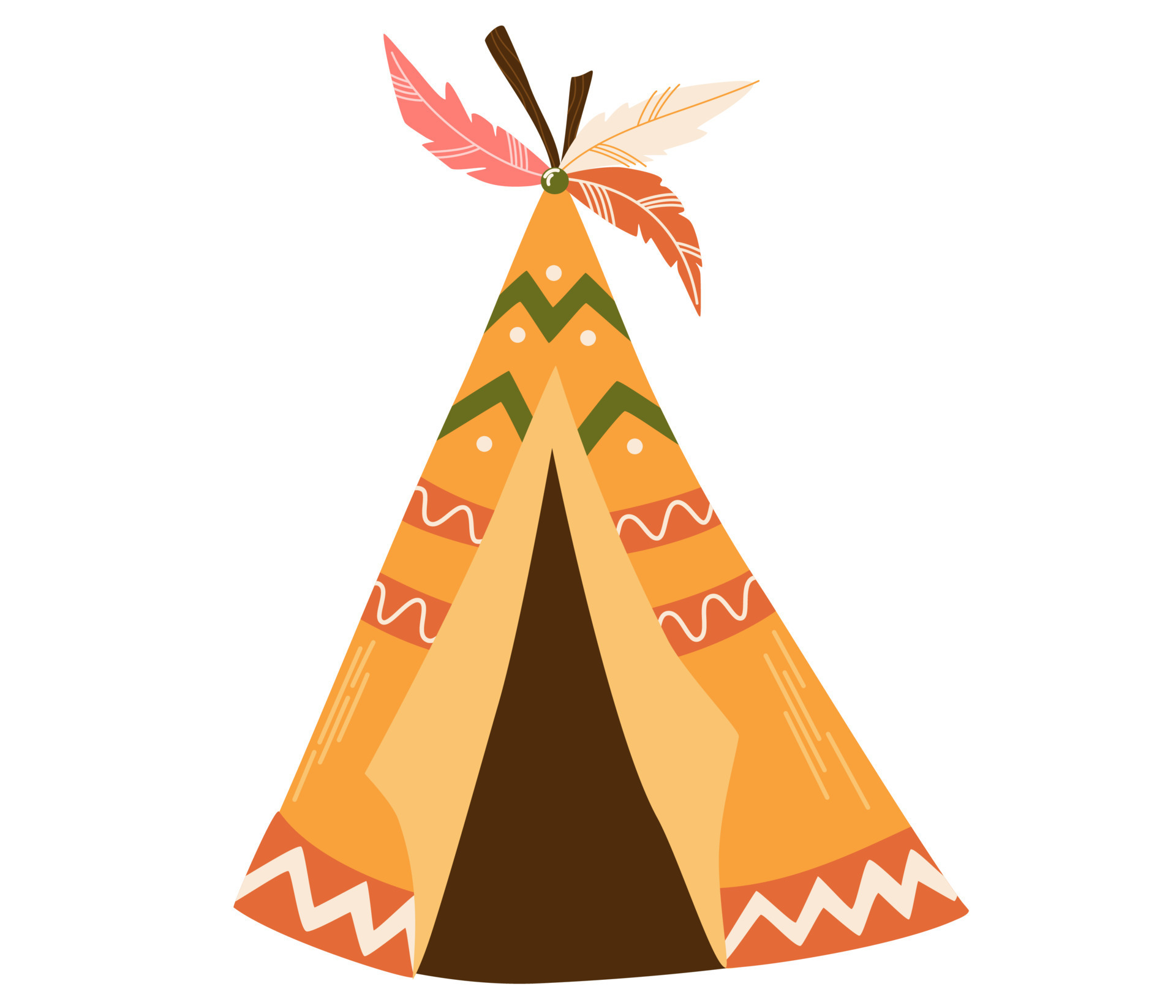 Native teepee tent American Native Tent for Wildlife Ideal for