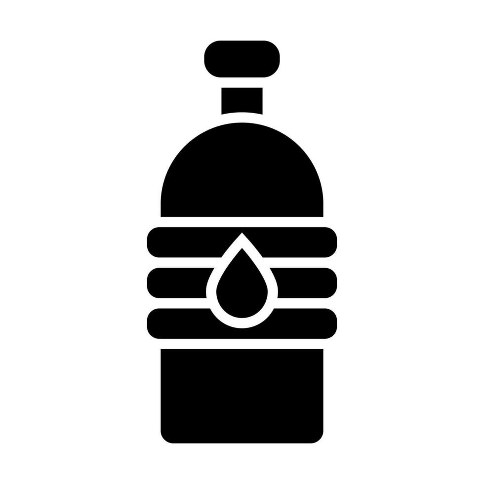 Water Flask Vector Glyph Icon Design