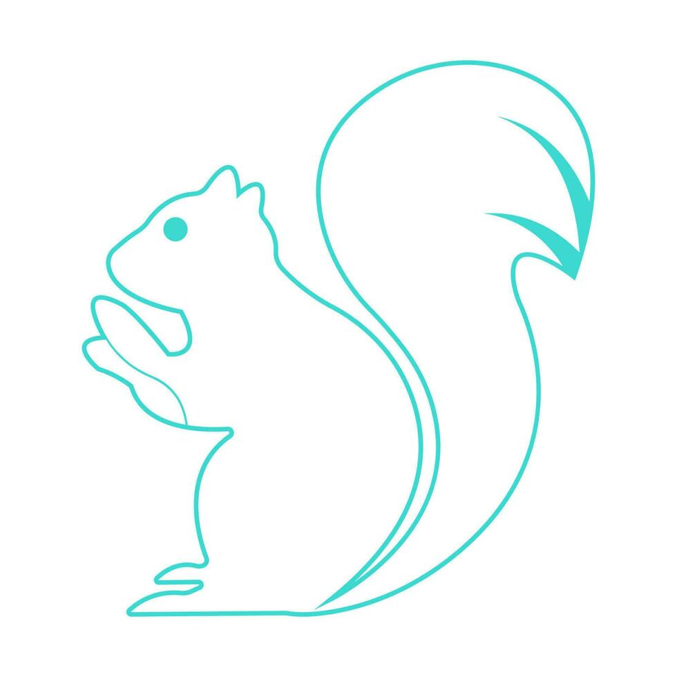 squirrel icon illustration vector