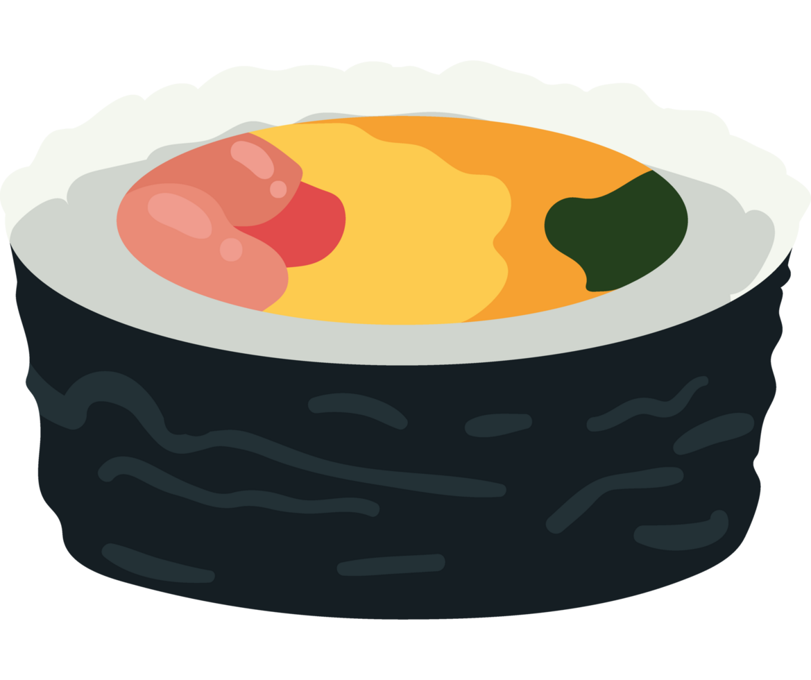 sushi roll delicious png