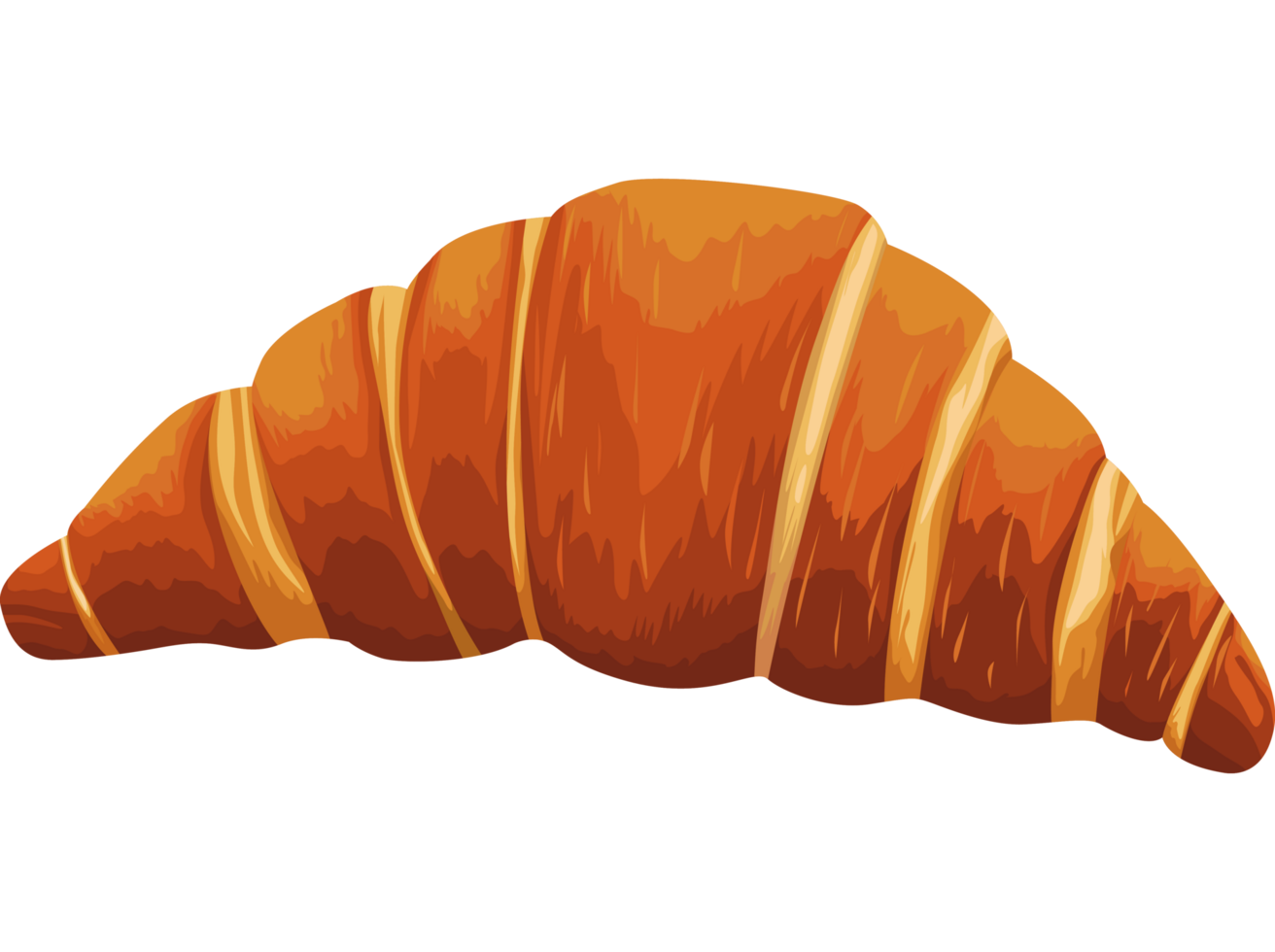 comida de pan de croissant fresco png