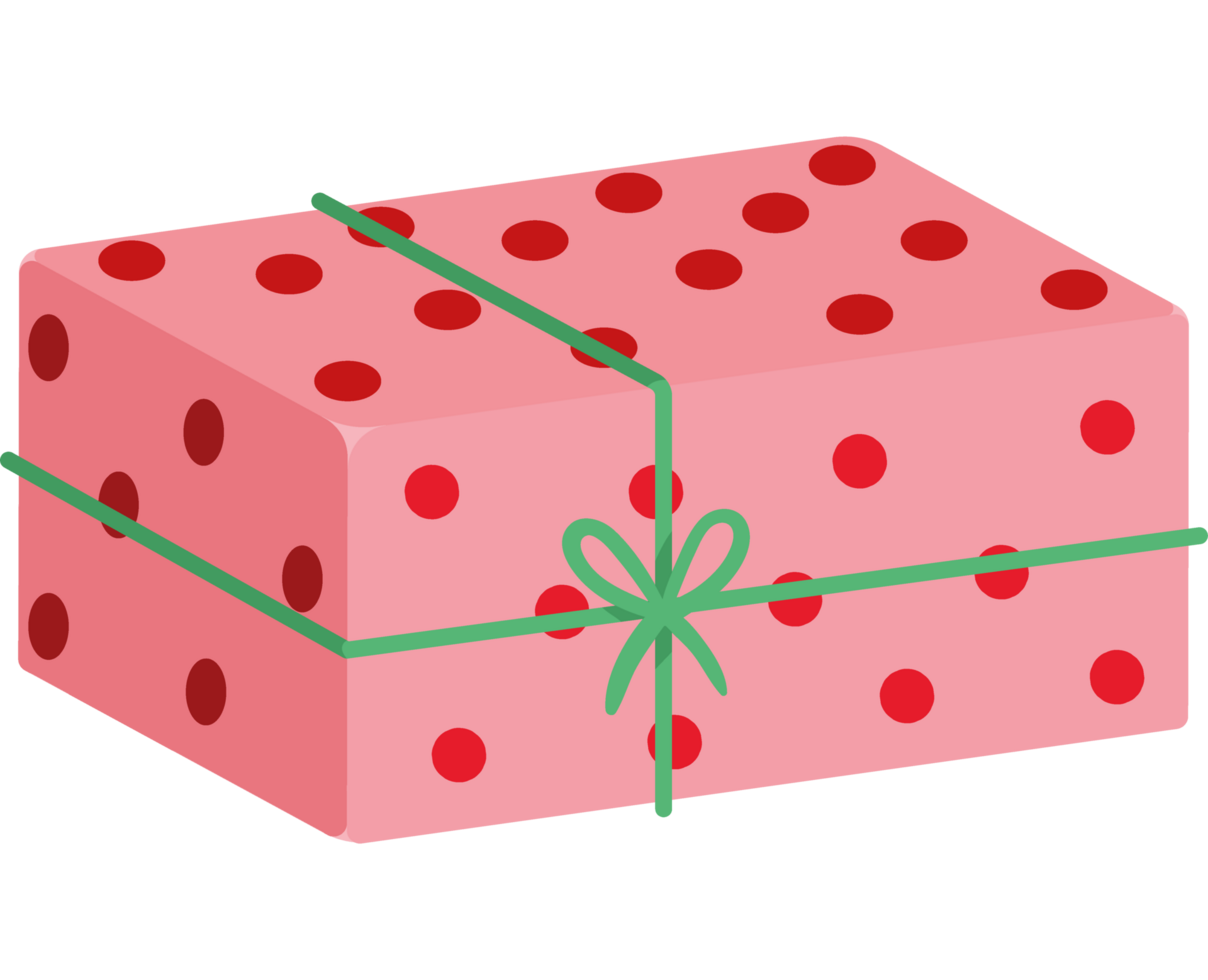 dotted gift box present 24091387 PNG