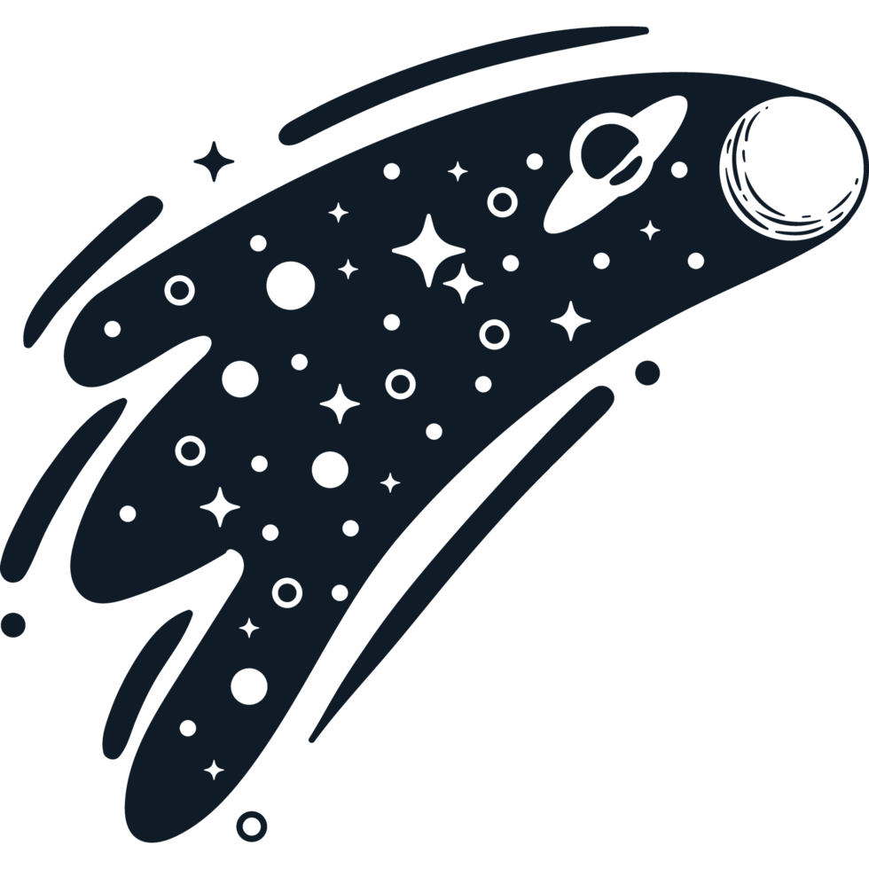 space surreal astrology style png