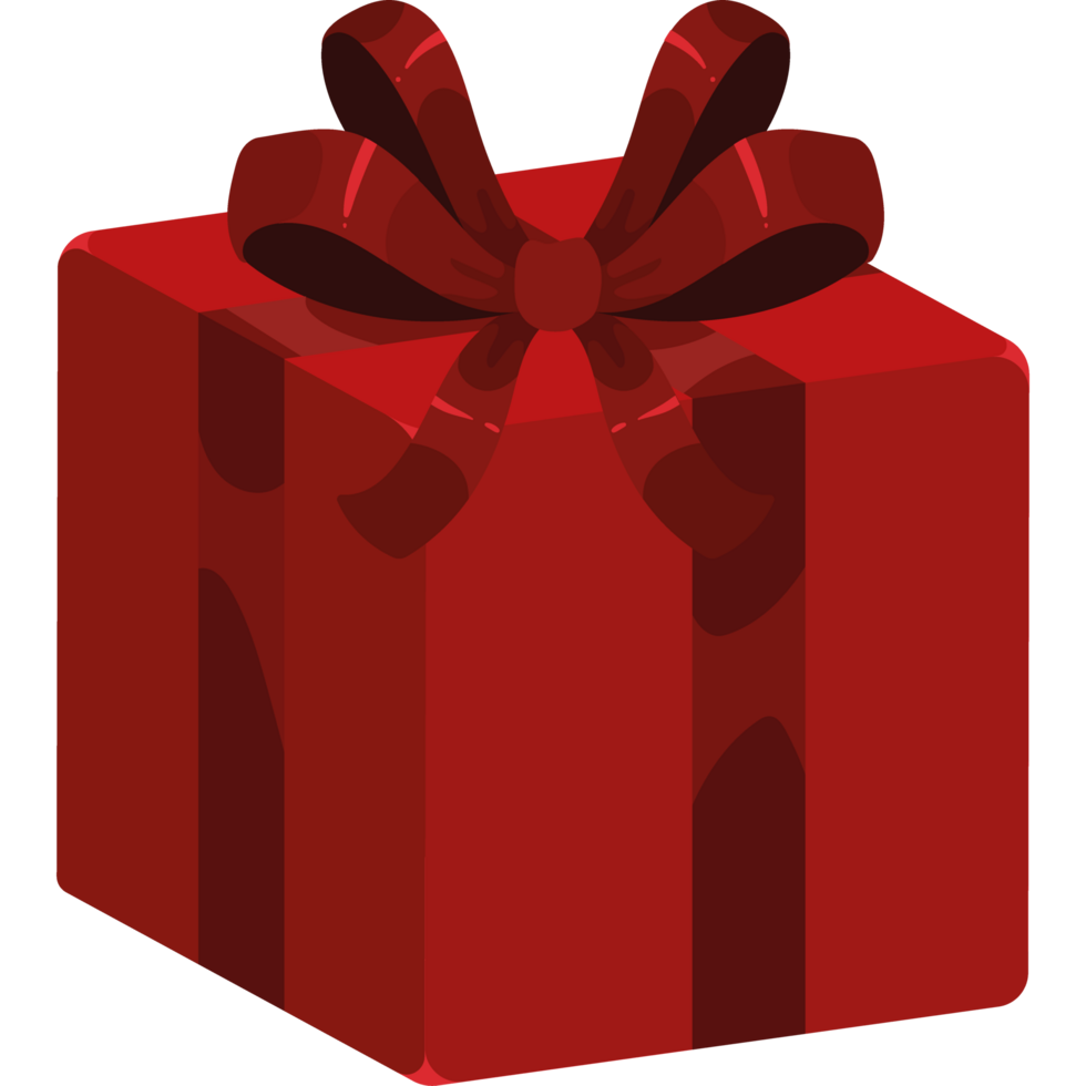 red gift box present 24091448 PNG