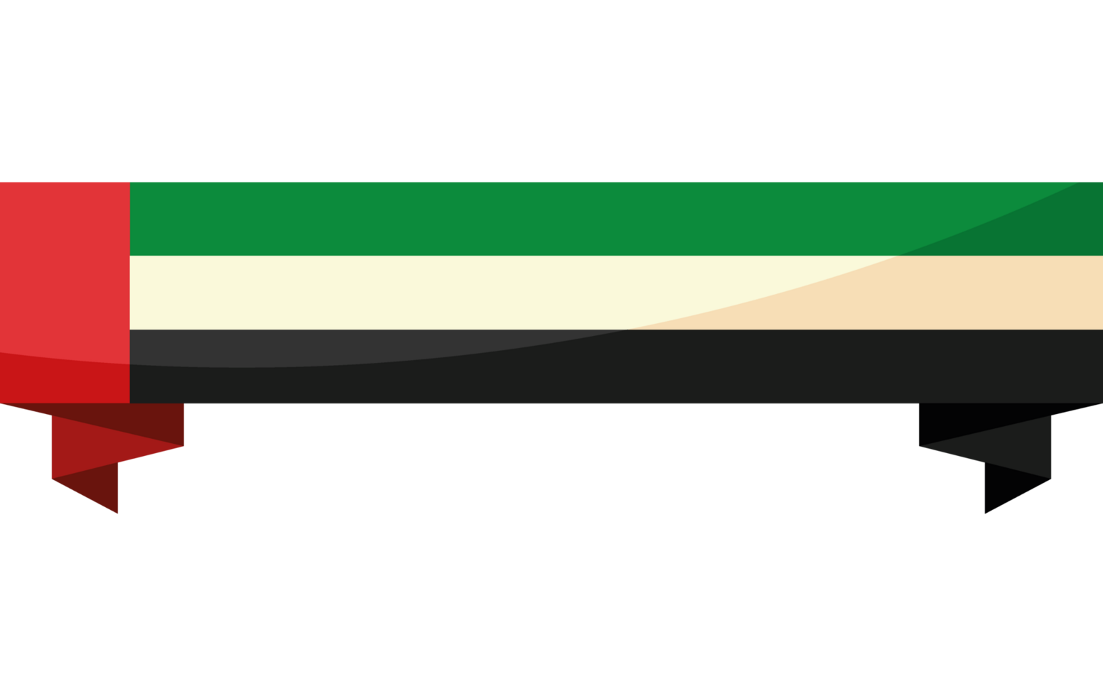 UAE flag border frame png