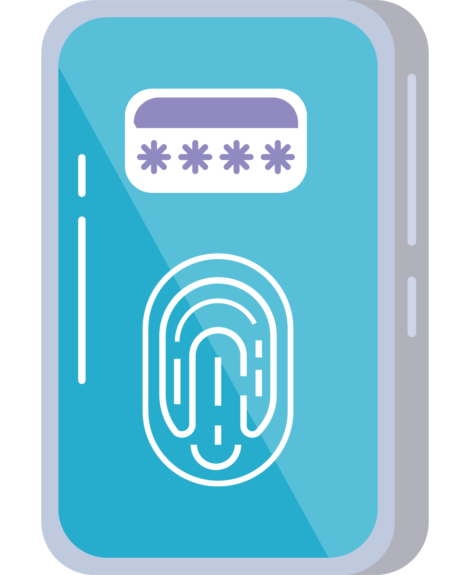 smartphone with fingerprint access 24091457 PNG