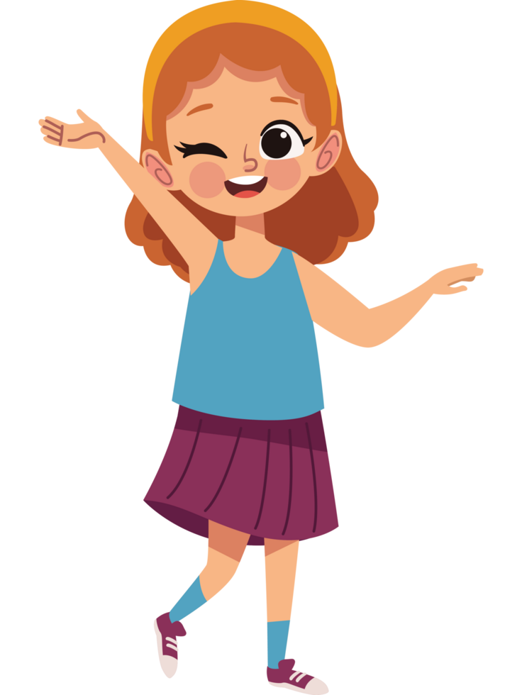 cute little redhead girl png