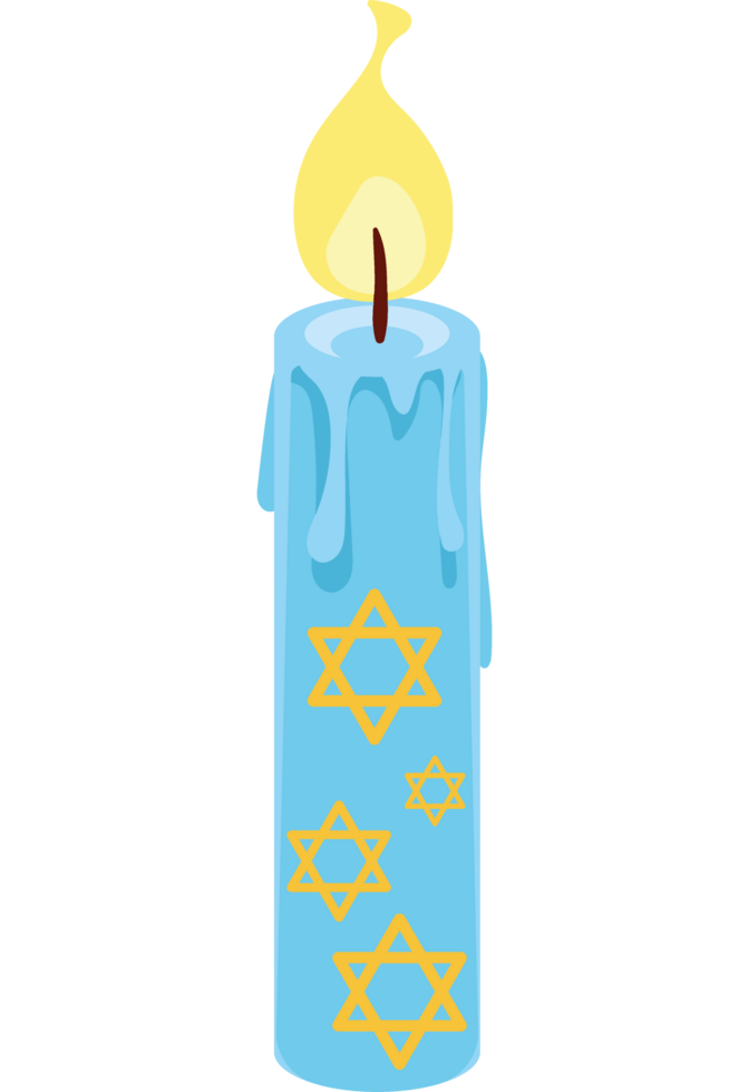 jewish stars in candle png