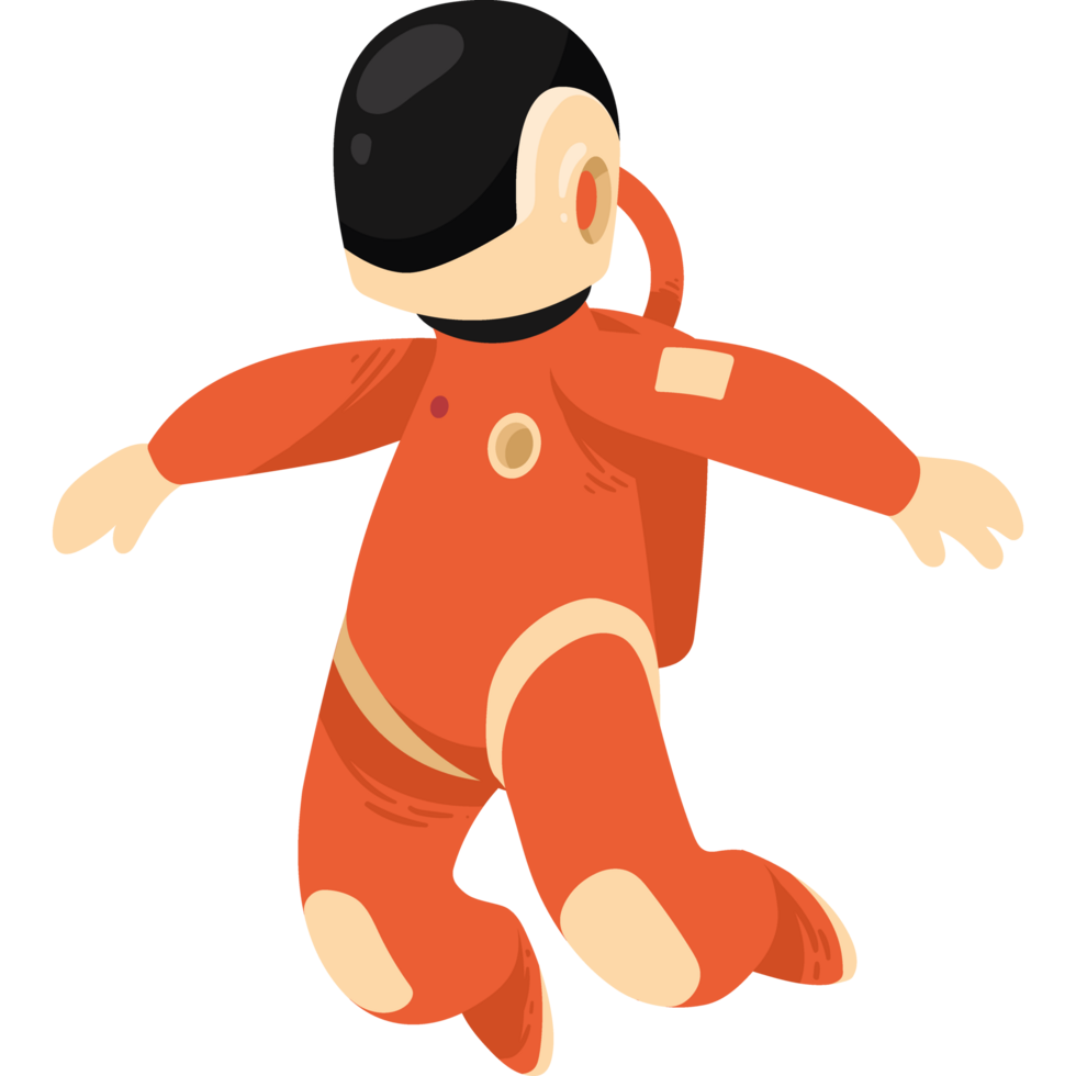 astronaut floating position png