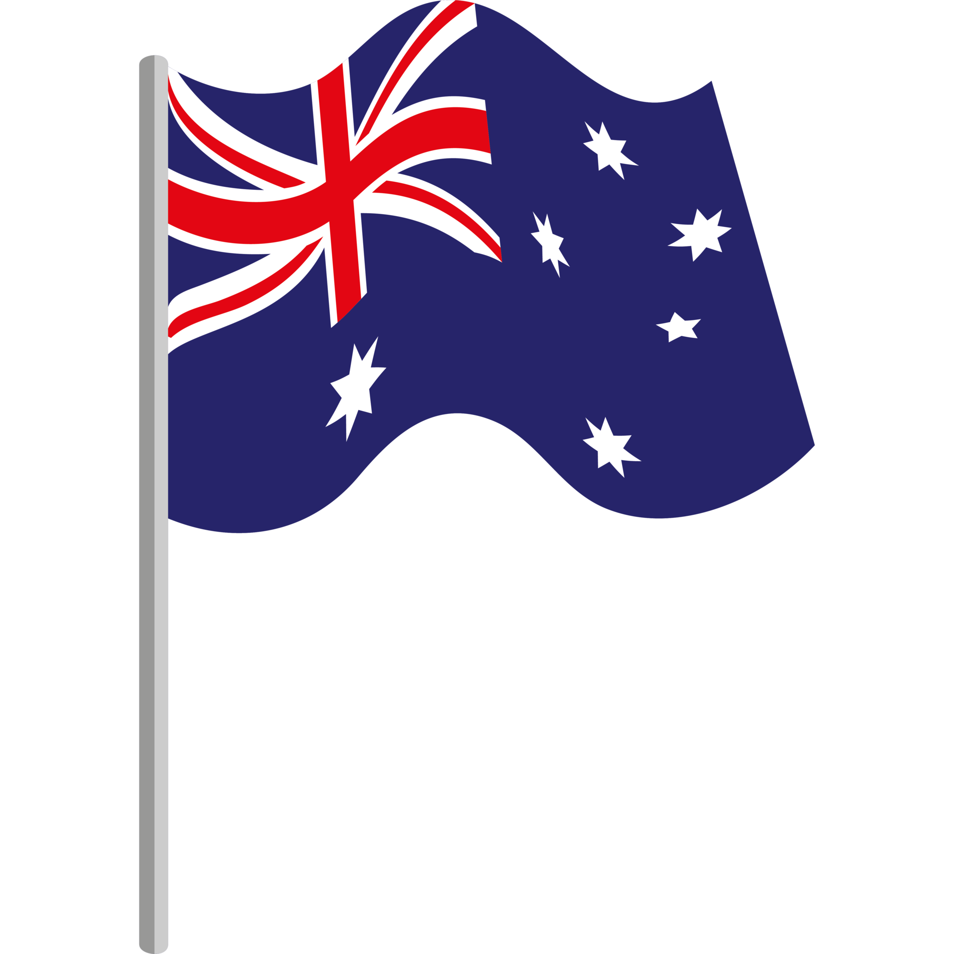 australian flag waving 24091743 PNG