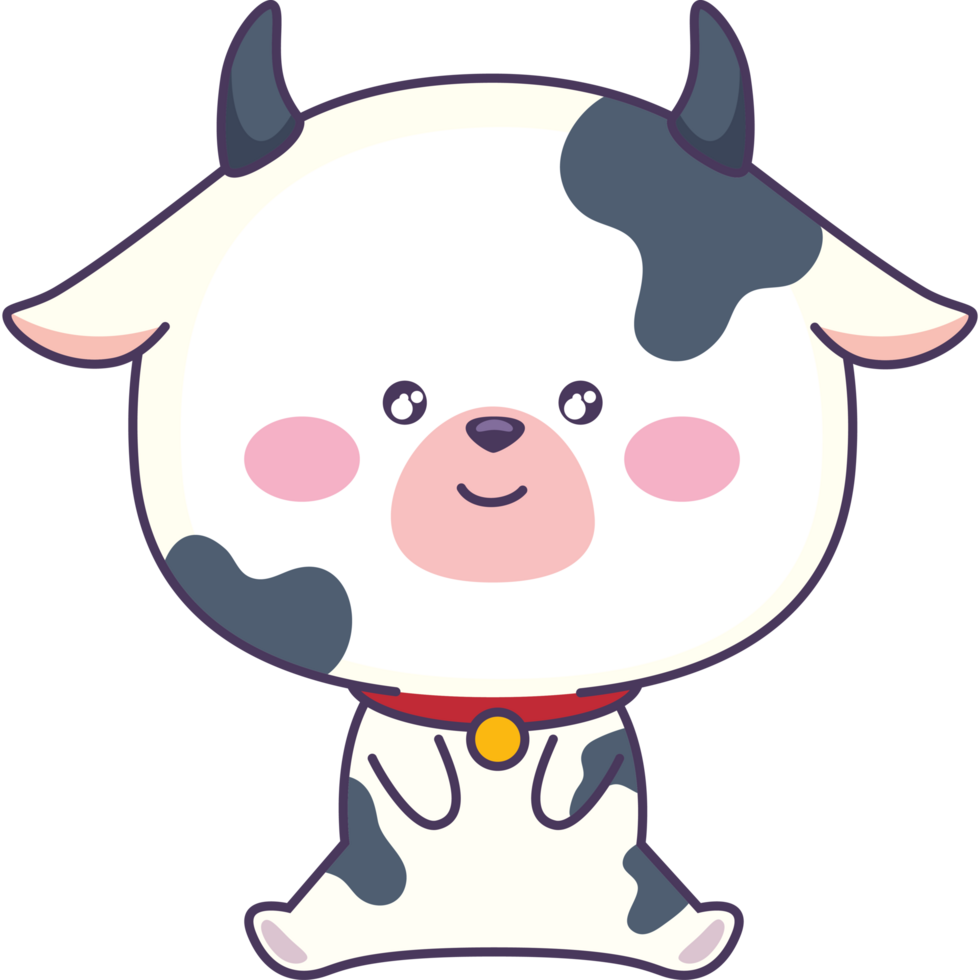 cute cow animal png