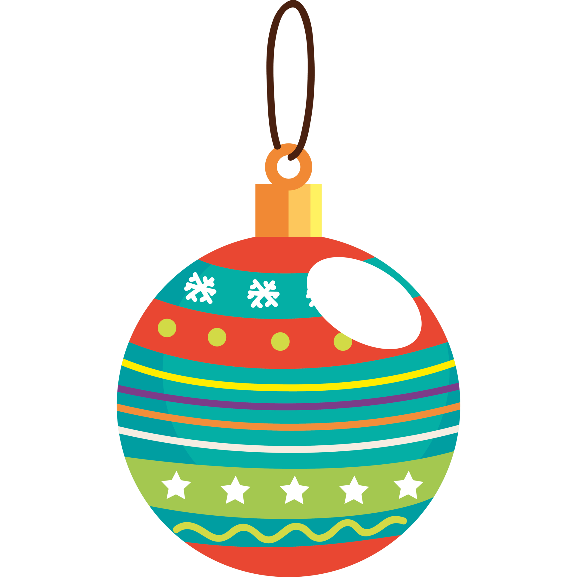 christmas ball hanging 24091799 PNG