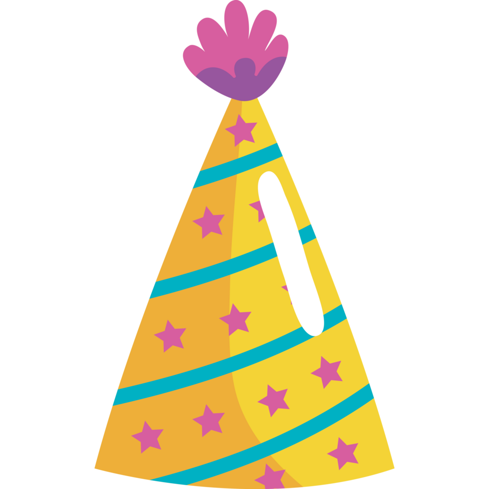 yellow party hat png