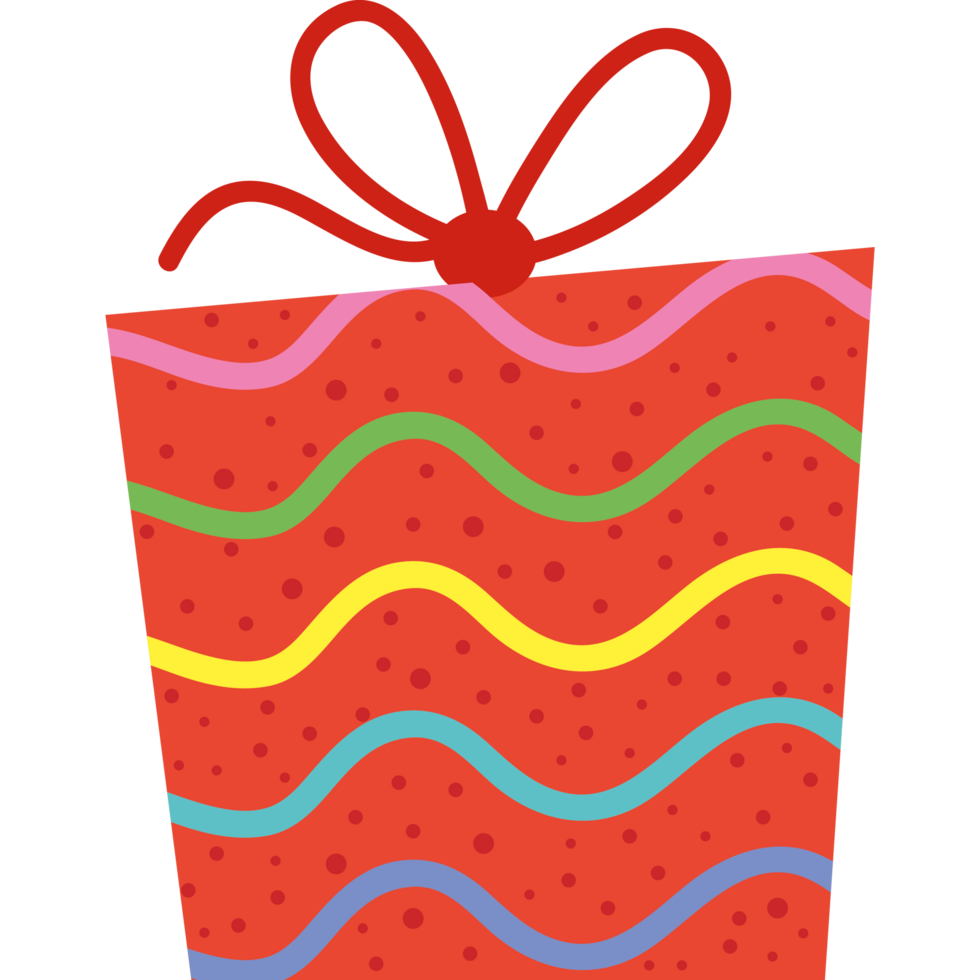 red gift box present 24091808 PNG