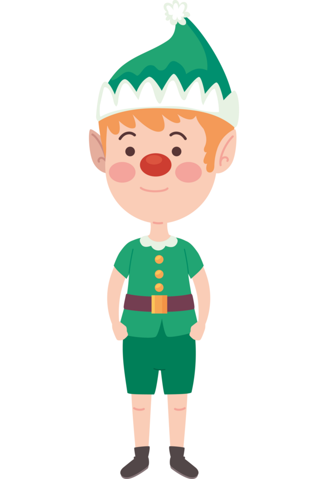 schattig blond mannetje elf png