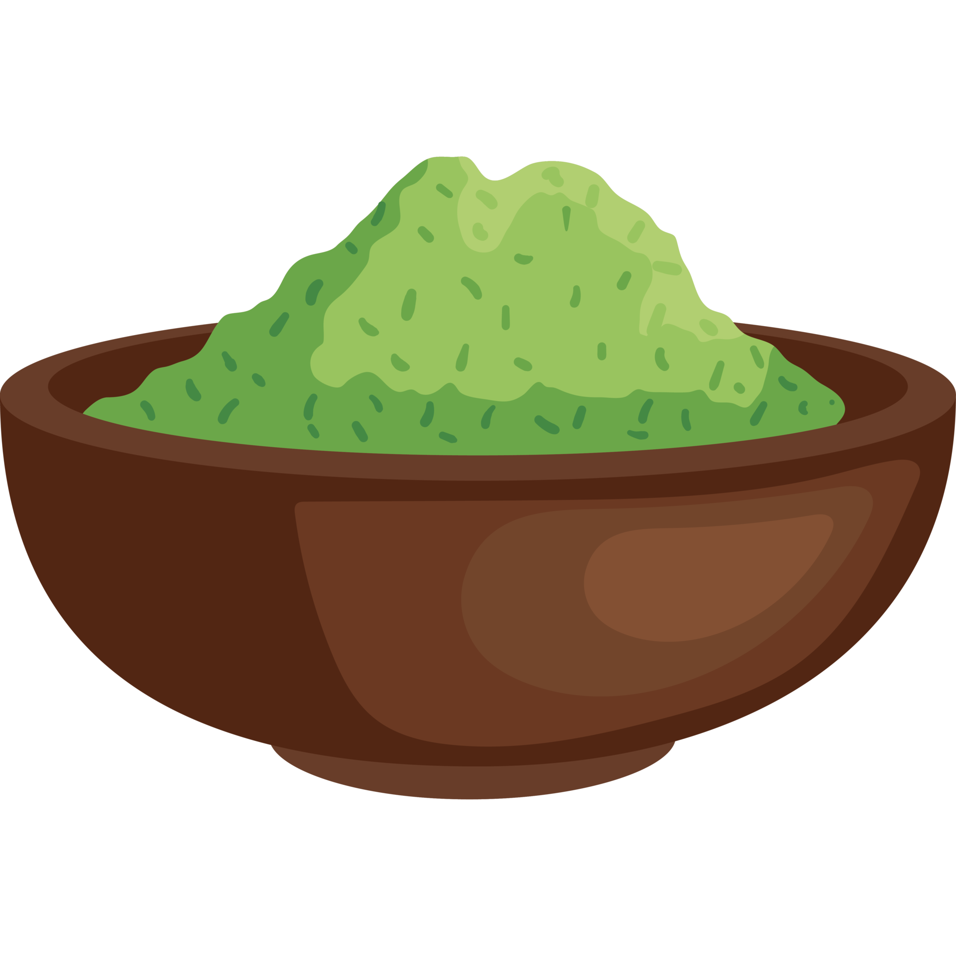 green tea powder in dish 24091814 PNG