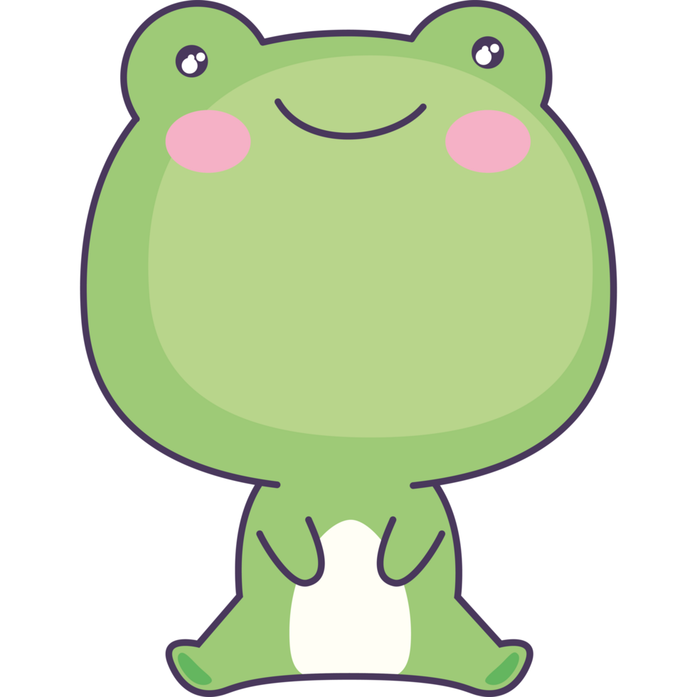 animal sapo fofo png