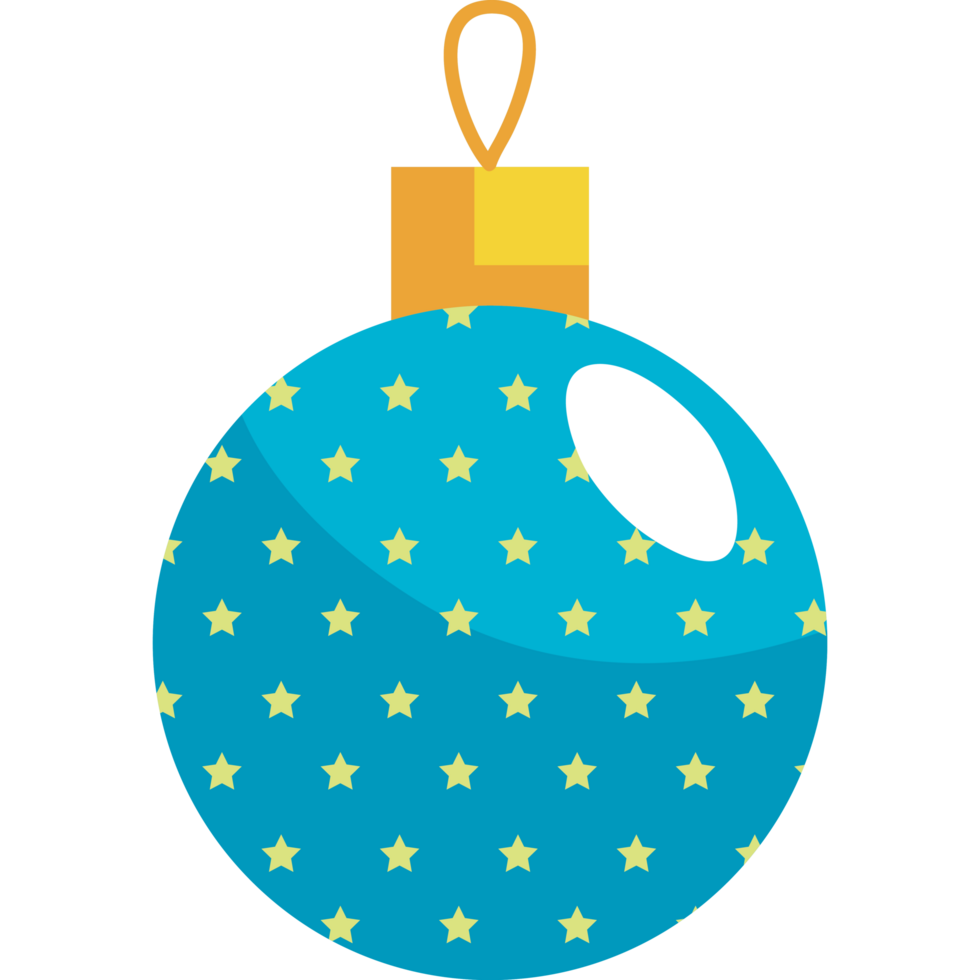 bola de natal azul pendurada png